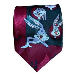 Vintage Looney Tunes Bugs Bunny Piano Music Tie Men’s Classic Workwear